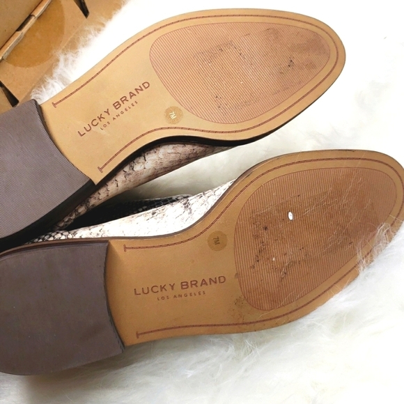 Lucky Brand leather Boot snake Haylia 7M new Chelsea boots - Picture 13 of 15